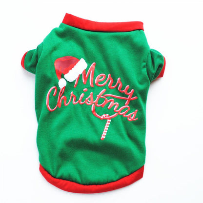 Festive Doggie Christmas Lights T-Shirt Vest