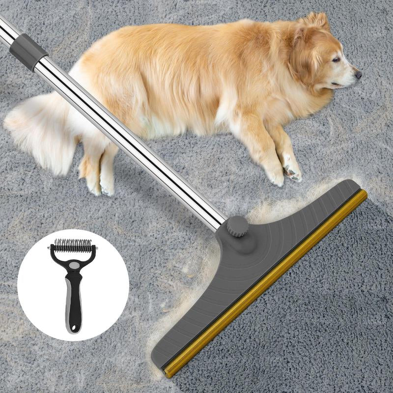 Cat Dog Hair Remover, Adjustable Pet Hair Remover, Pet Hair Cleaning Brush with Hanging Ring, Pet Hair Remover Tools for Carpets Floor Use, Pet Products, Pet Supplies, Dog Stuff, Fall