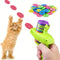 Interactive Cat Toy Launcher, 1 Count Battery Free Foam Plate Shooter, Fun Indoor Cat Toy, Pet Supplies for Small Cats and Dogs