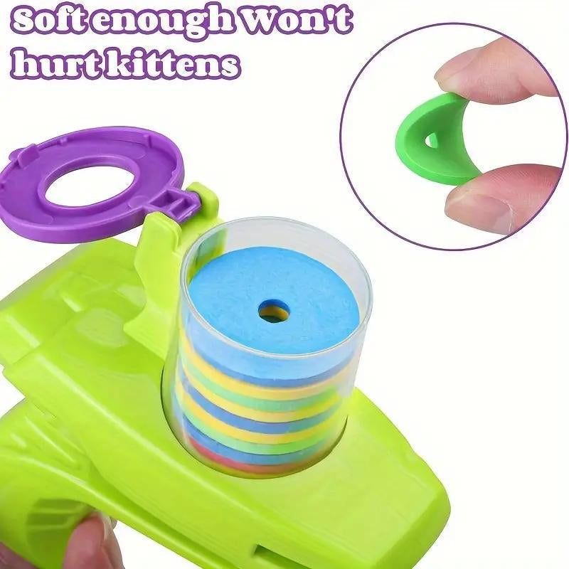 Interactive Cat Toy Launcher, 1 Count Battery Free Foam Plate Shooter, Fun Indoor Cat Toy, Pet Supplies for Small Cats and Dogs