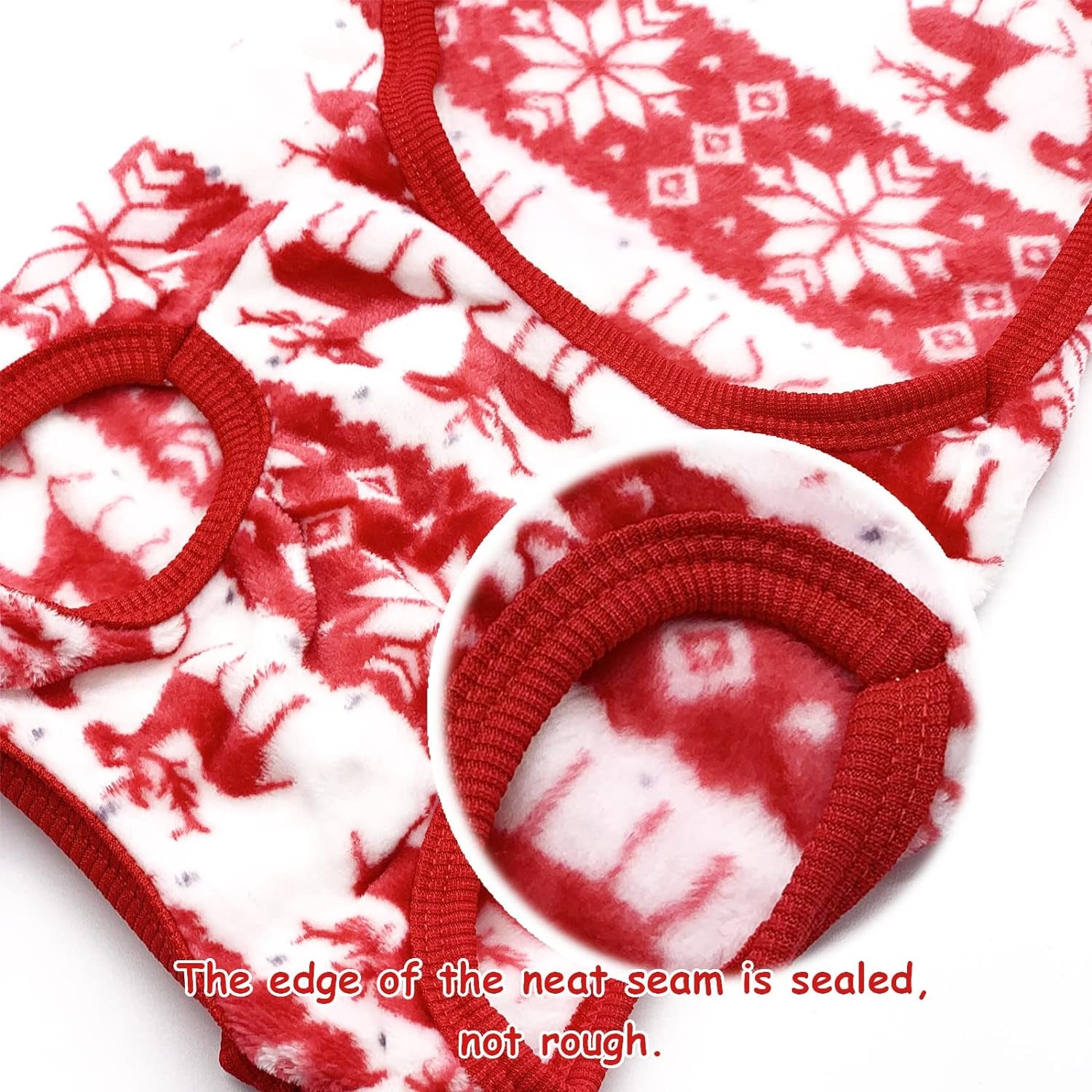 Small Dog or Cat Christmas Sweater, Pet Supplies Costume Xmas Clothes Dog Jumpers Snowflake Elk Pattern Christmas Outfits for Dogs Puppy Kitten Cats (Large, Red Snowflake)